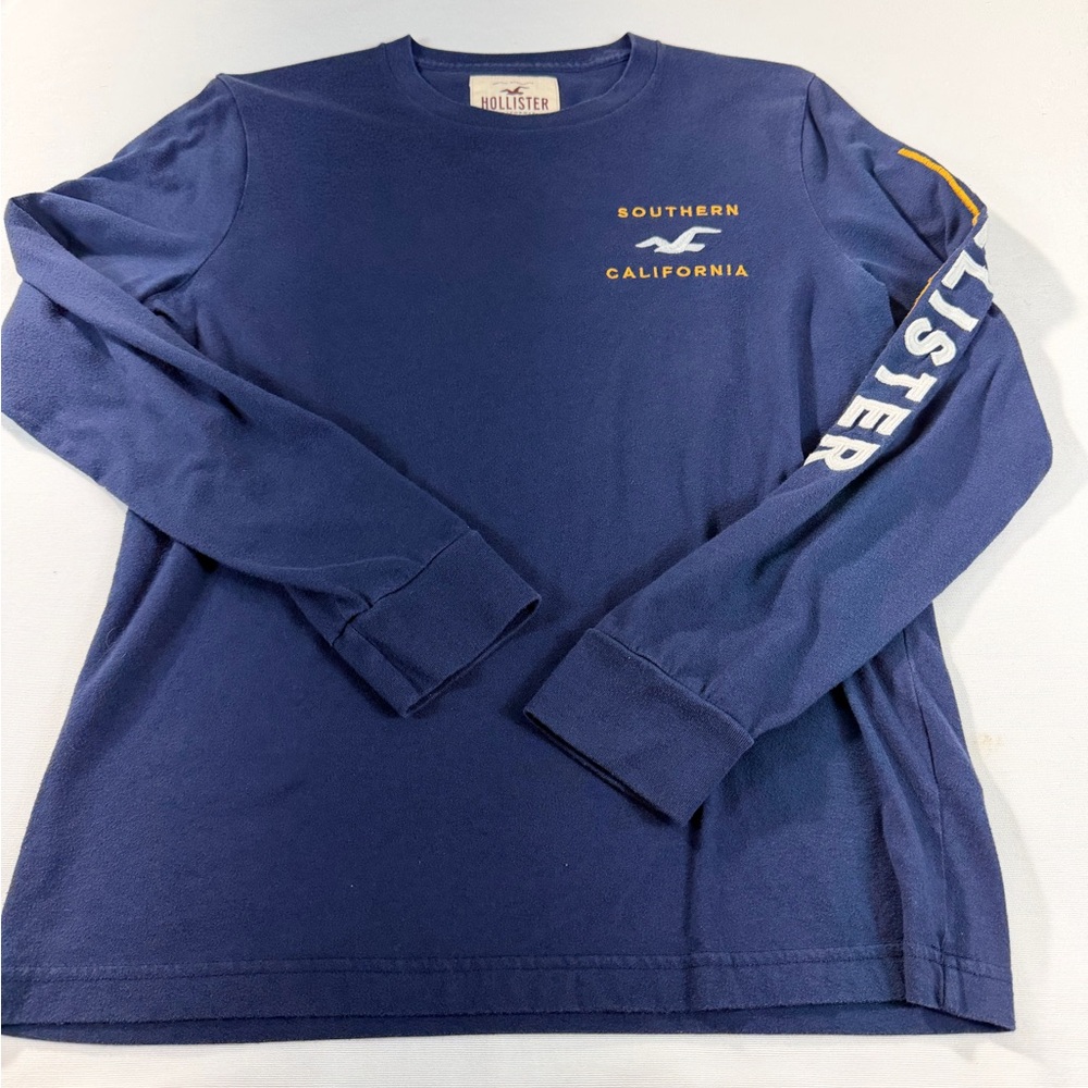 Hollister Blue Long Sleeve Tee Boys S